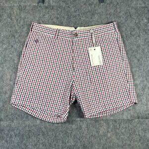 GANT Rugger Tattersall Shorts Men's 30 x 5 Plaid Red White Black Preppy NWT $148